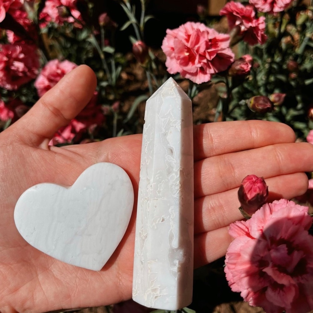 🤍White Plume Agate Bundle🤍